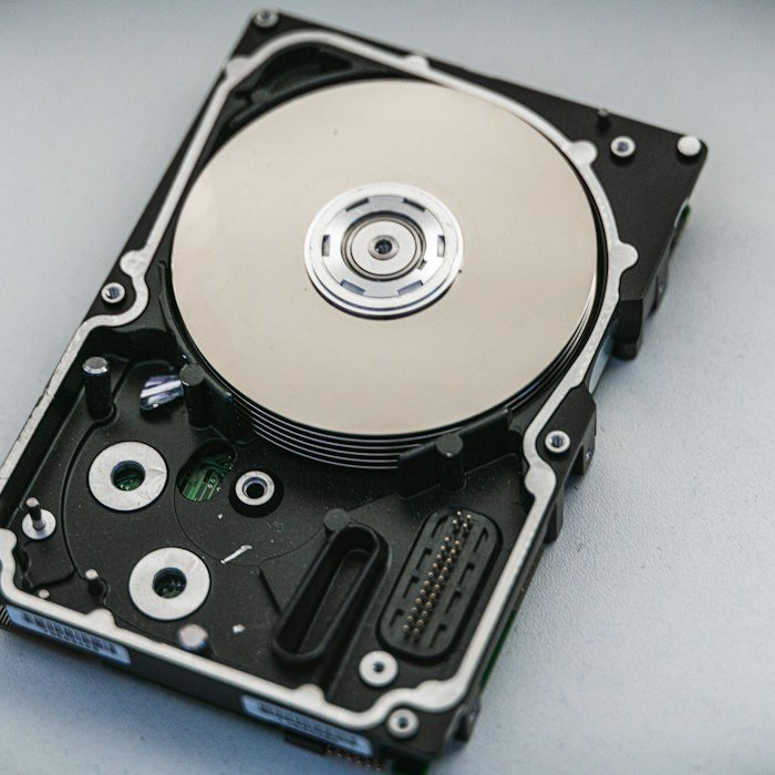 Disque dur ouvert